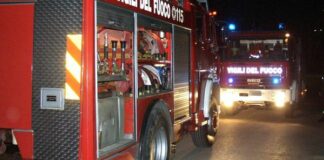 Incendio in un negozio di casalinghi