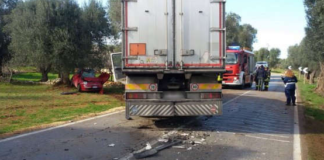 Scontro camion-auto: muore una donna quarantenne