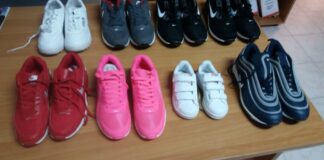 Trovato in possesso di 8 paia di scarpe contraffatte: denunciato