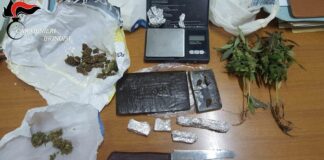 Cane antidroga scopre armadietto con oltre 160 grammi di hashish