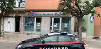Rapina in banca a Brindisi, arrestato l’autore: ha minacciato la cassiera con un coltello