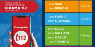Anche in Puglia arriva il Numero Unico di Emergenza Europeo 112: servizio al via da domani