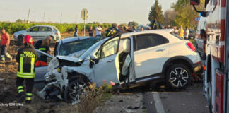 Scontro frontale tra Mesagne e Torre Santa Susanna: morta una donna