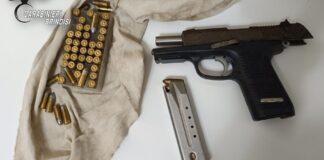 Nascondeva in camera da letto dei figli una pistola con matricola abrasa e munizioni, arrestato 33enne a Carovigno