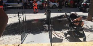 Catrame bollente caduto da cantiere: ustionate sei persone, tra cui bimbo di sei mesi