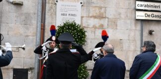 Ceglie Messapica, cerimonia di commemorazione del carabiniere Angelo Petracca