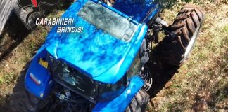 Recuperati nel Brindisino due trattori rubati all’ARIF